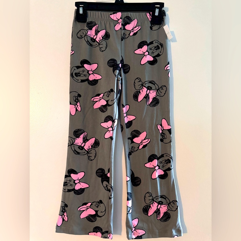 MINNIE MOUSE * Licensed DISNEY JUNIOR * Flare Bottom Leggings * Size 4 * Bows *